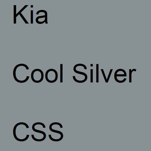 Kia, Cool Silver, CSS.